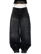 Faded Baggy Denim Jeans