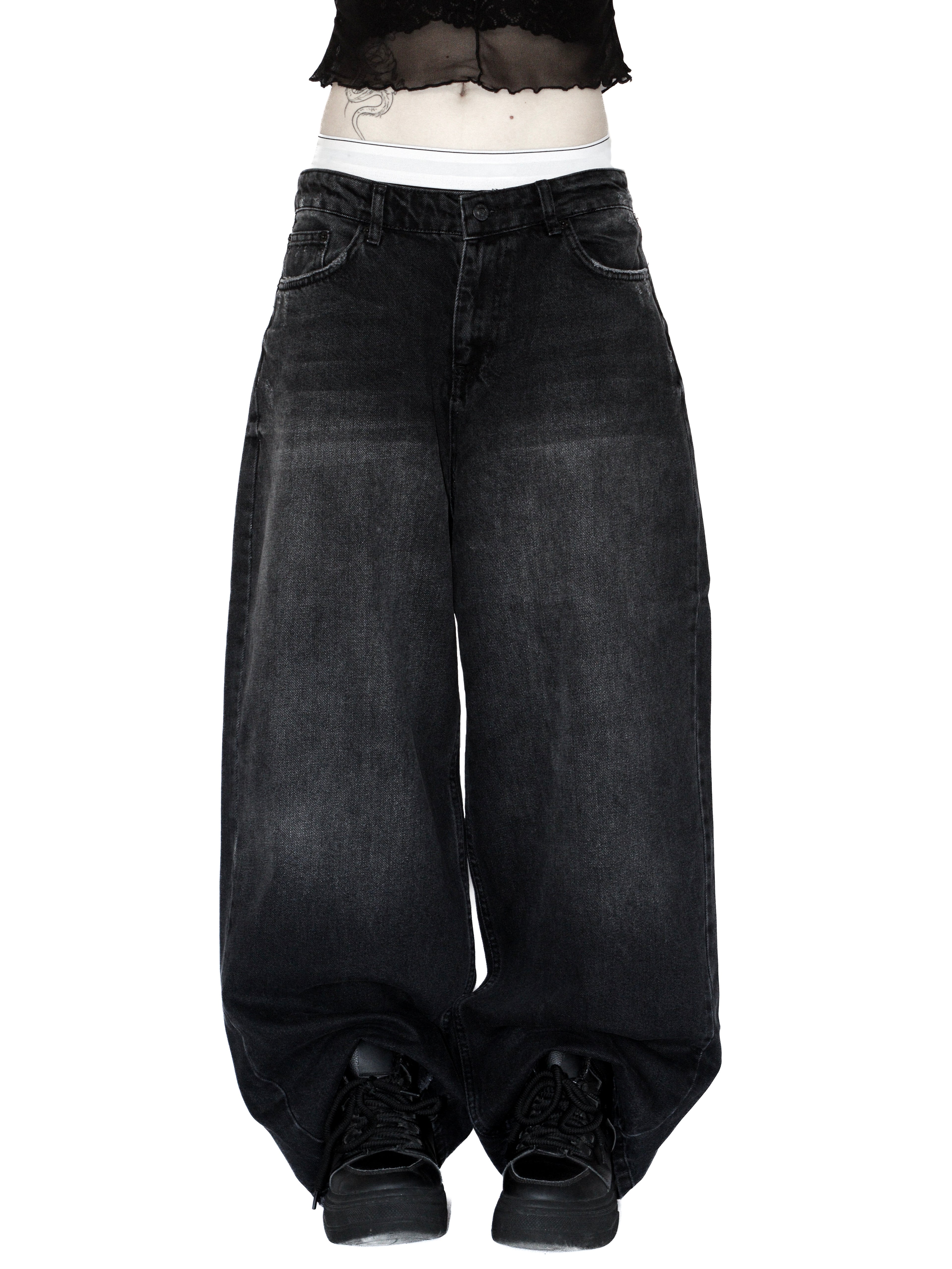 Faded Baggy Denim Jeans