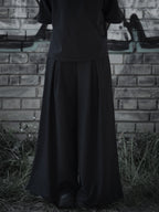 Minimal Wide-Leg Shift Pants