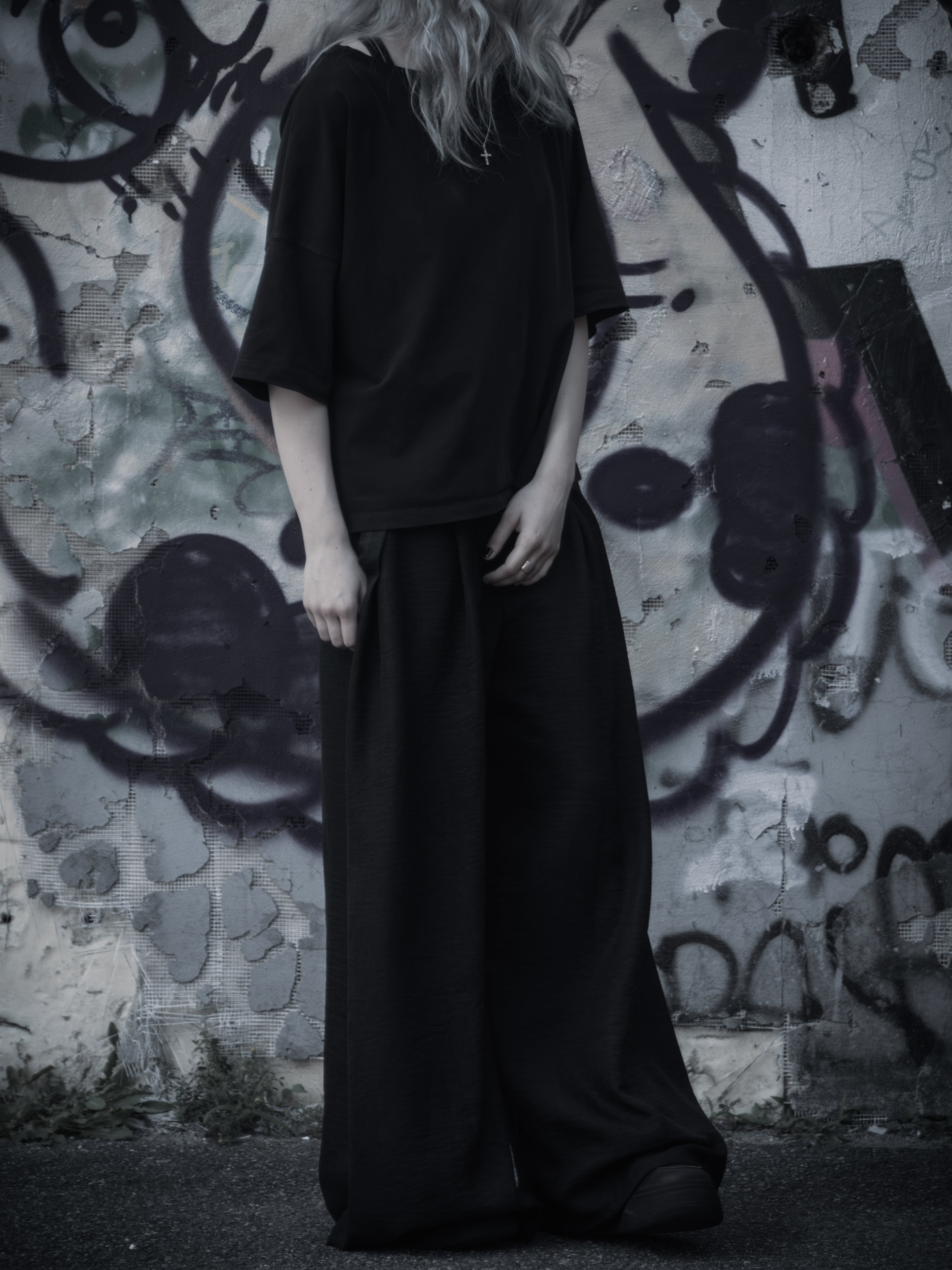 Loose Wide-Leg Shift Pants