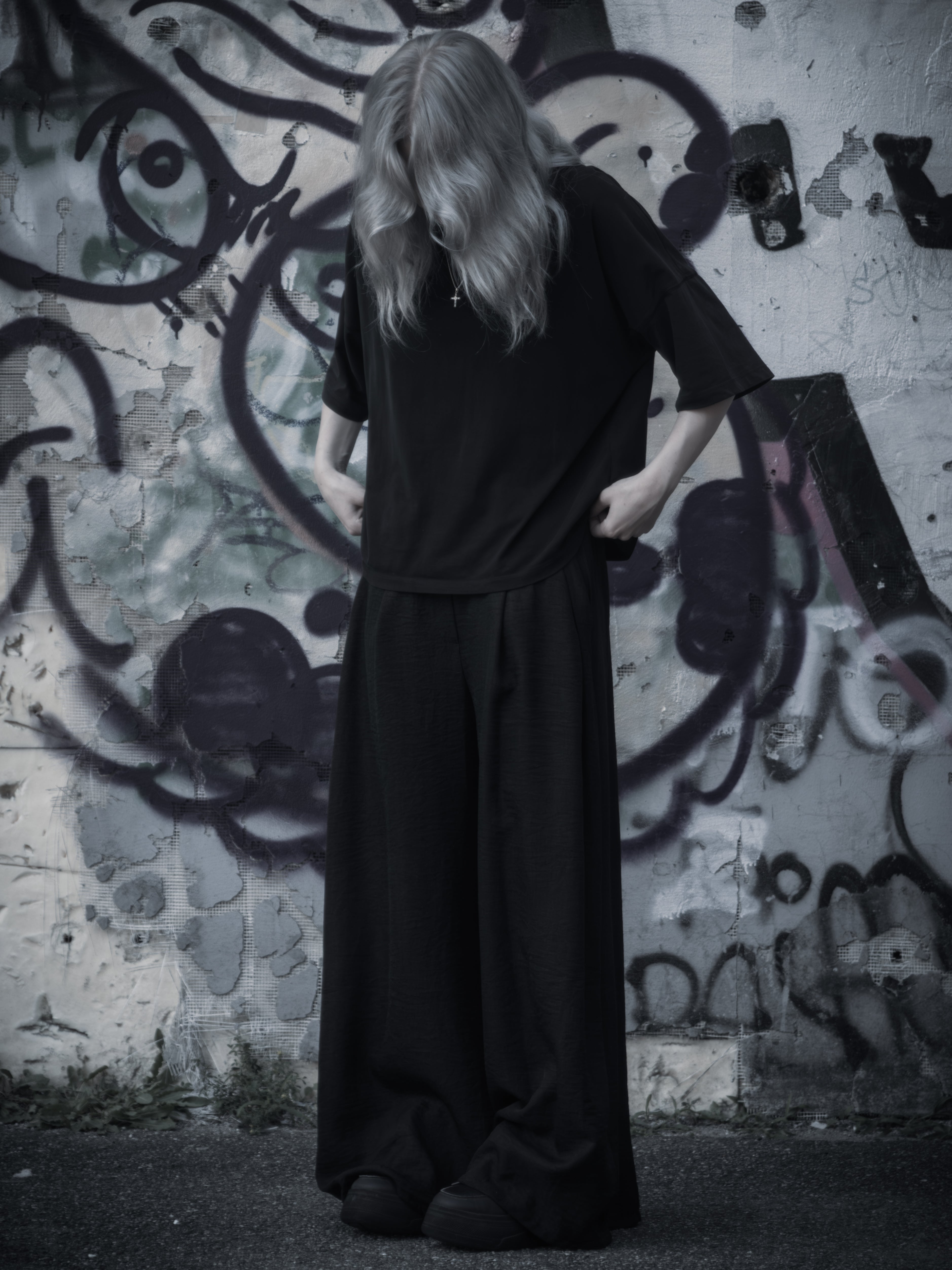 Loose Wide-Leg Shift Pants