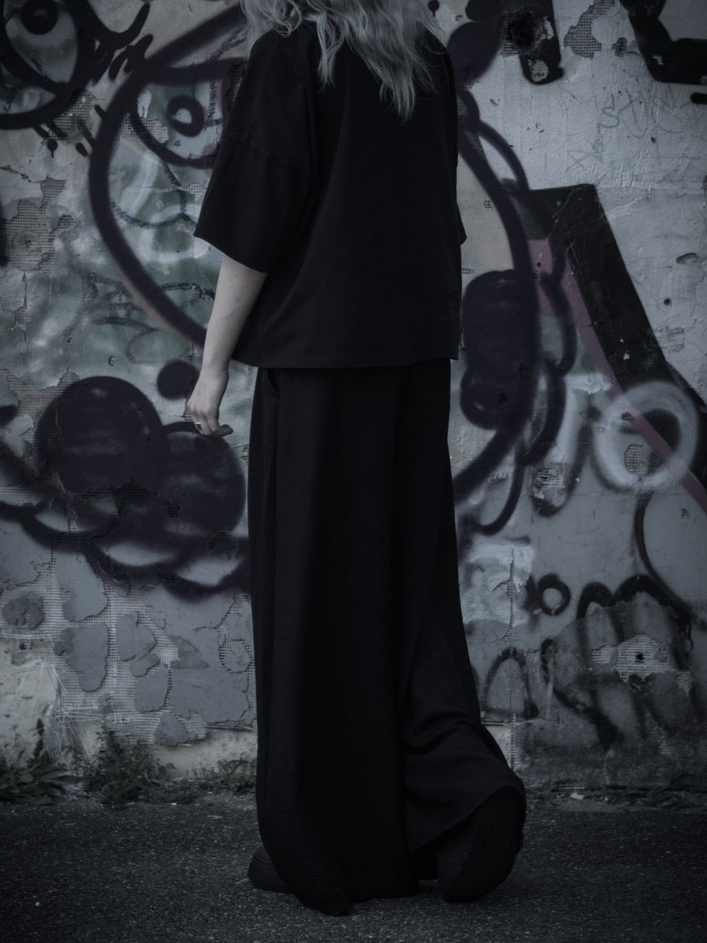 Loose Wide-Leg Shift Pants