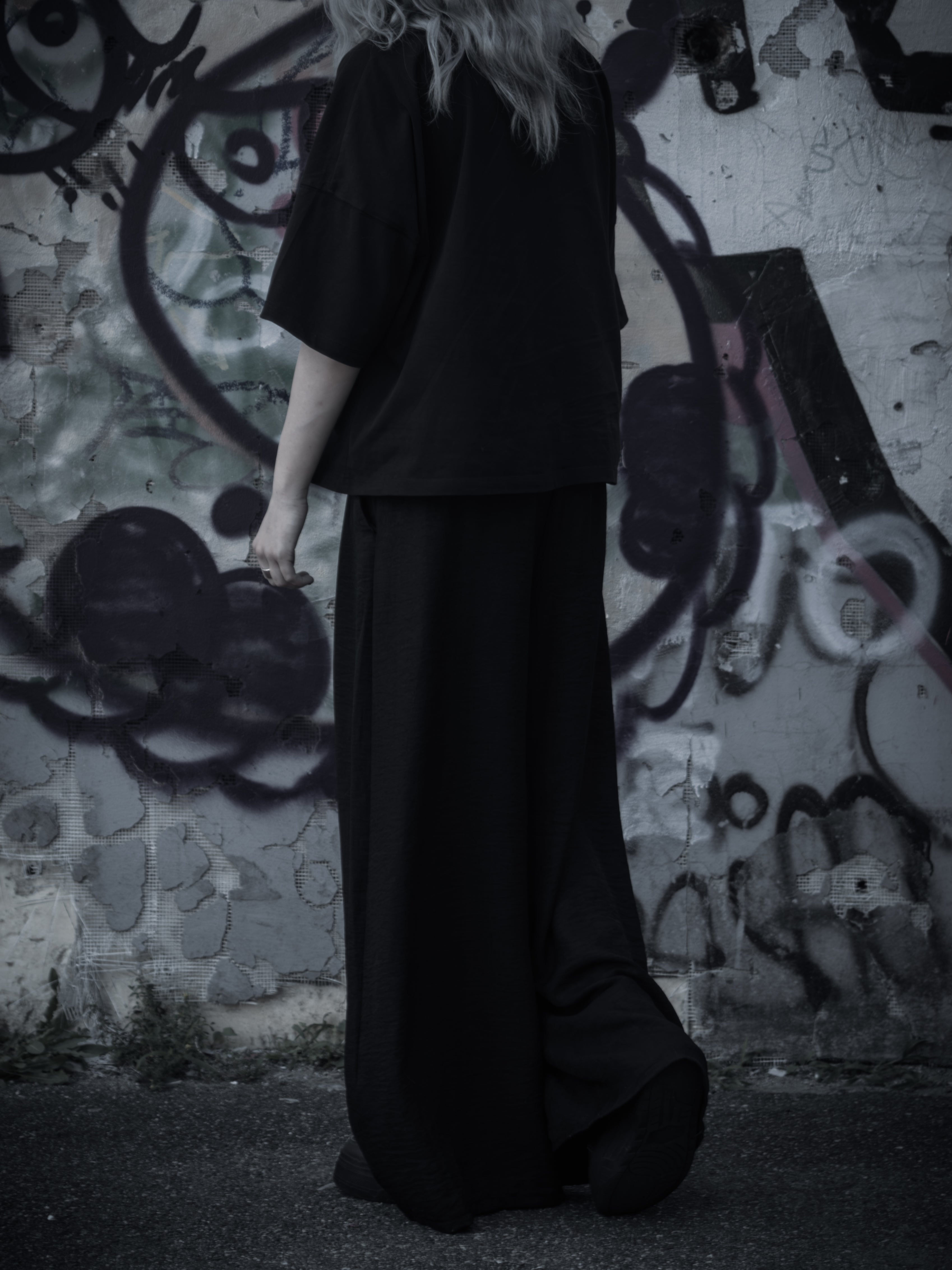 Loose Wide-Leg Shift Pants