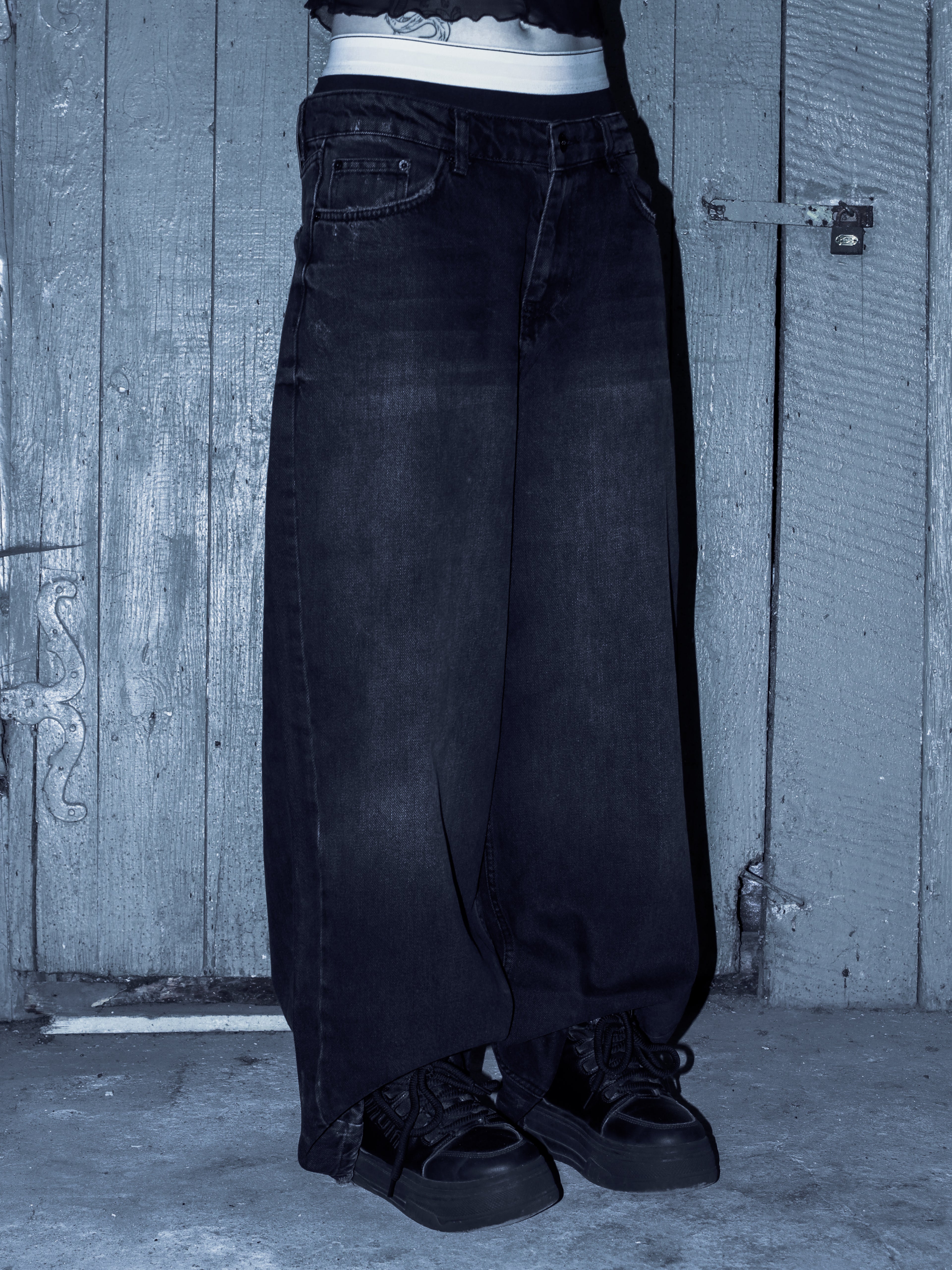 Faded Baggy Denim Jeans