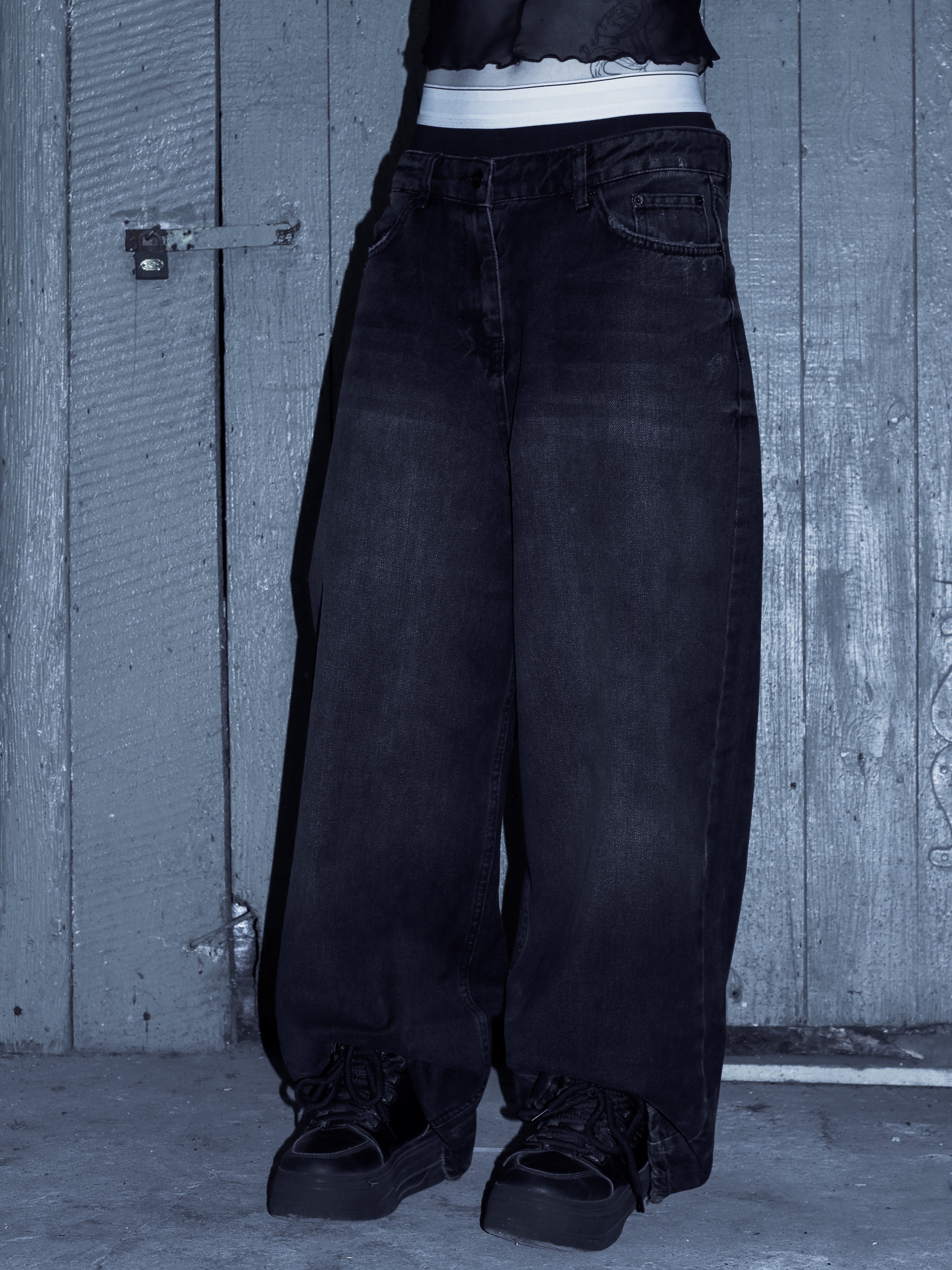 Faded Baggy Denim Jeans
